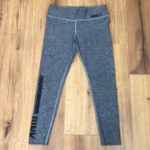 VS Pink Gray Bling Yoga Leggings 🎀